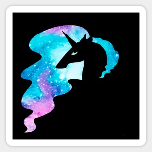 Elegant Galaxy Unicorn Sticker